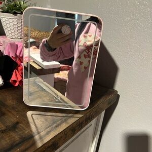 Chic Pink Vanity Mirror